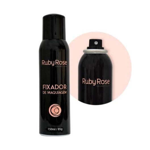 Spray Fixador de Maquiagem Facial Secagem Rápida 150ml Ruby Rose