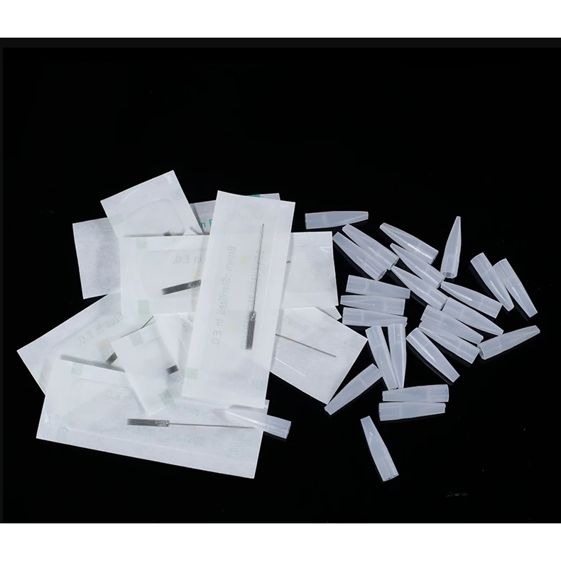 Kit 20 Agulhas 5r + 20 Ponteiras 5r LINEAR Dermografo Universal