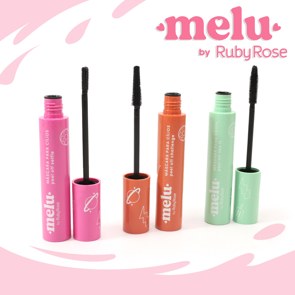 Máscara de Cílios Peel Off Rímel Volume Melu Ruby Rose RR5151 em Oferta na Shopee