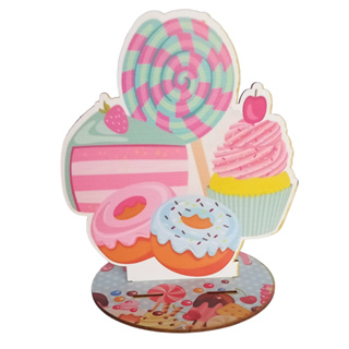 12 Peças Centros Mesa Doce Personalizado Lembranças Festa em Oferta na Shopee