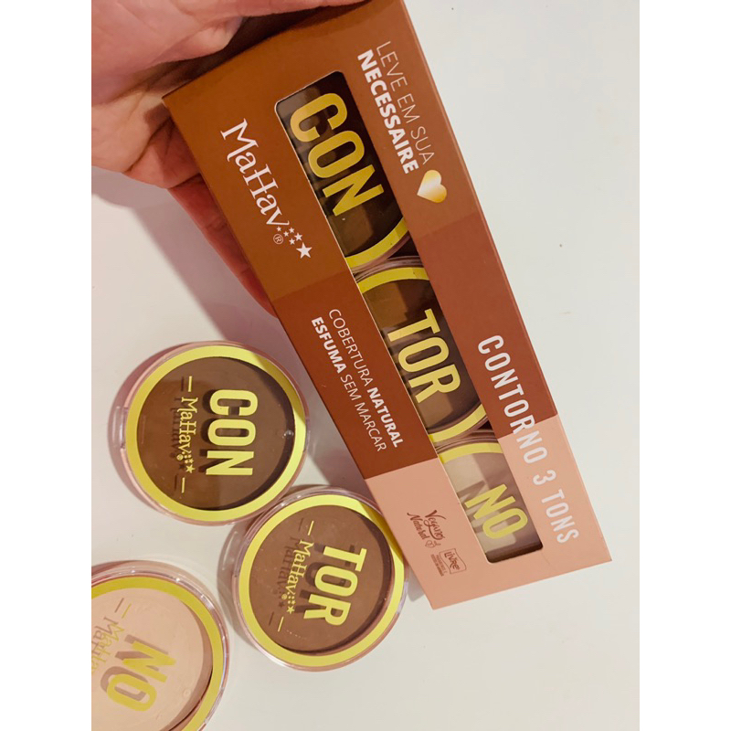 Paleta de contorno Contorno facial Kit contorno facial Mahav Contorno facial batato