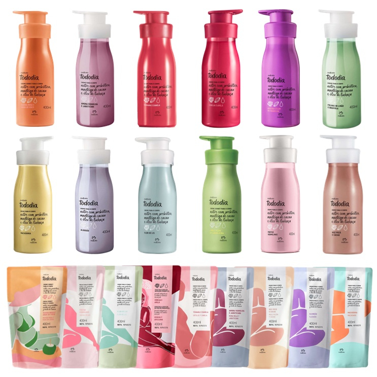 Creme Hidratante Corporal Natura Tododia - 400ml (Regular ou Refil):