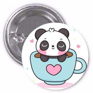 Botton panda pandinha bottons boton botons buton butons button buttons broche