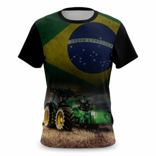 Camiseta Camisa Brasil Agro 2023 Top Agroboy Trator