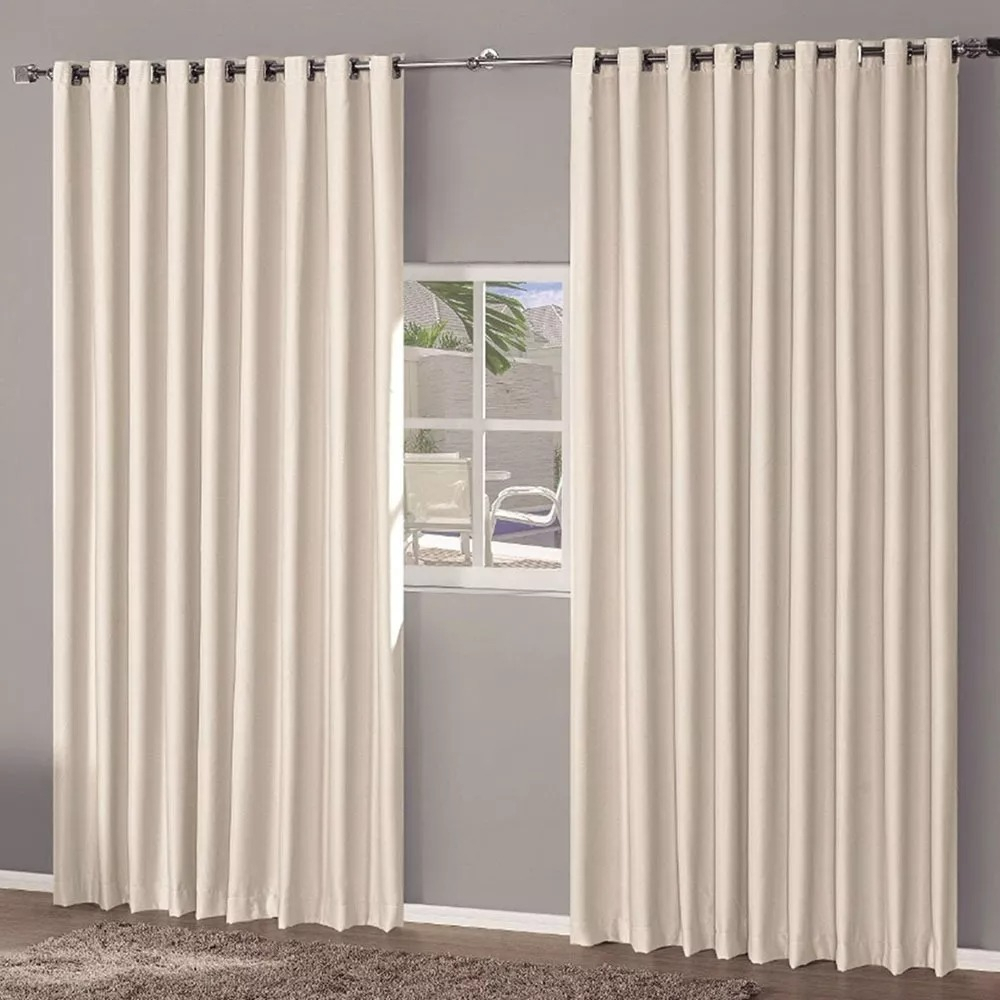 Cortina Blackout Em Tecido 2,80 X 1,80 Corta Luz