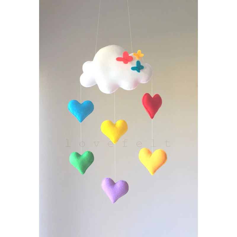 móbile de teto ou berço chuva de amor
