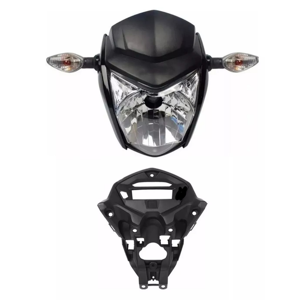 FAROL COMPLETO FAN 125 2014-2015-2016 COM ARANHA-PRETO/VERMELHO/AZUL/BRANCO