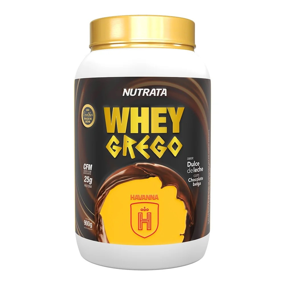 Whey Grego 3W Doce de Leite Havanna com Chocolate Belga 900g Nutrata