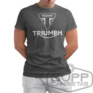 Camiseta Triumph Tiger Motocycle Camisa Masculina 100% Algodão Gola Redonda Varias Cores Pronta Entrega