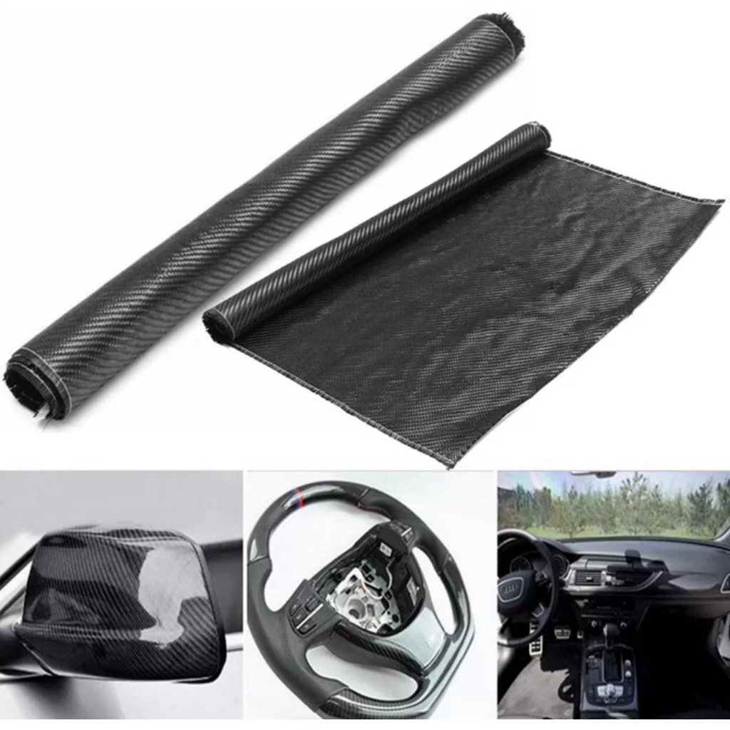 Fibra De Carbono Tecido Manta Laminação tecido de carbono bicicleta carro skate e longboard 50cm de largura