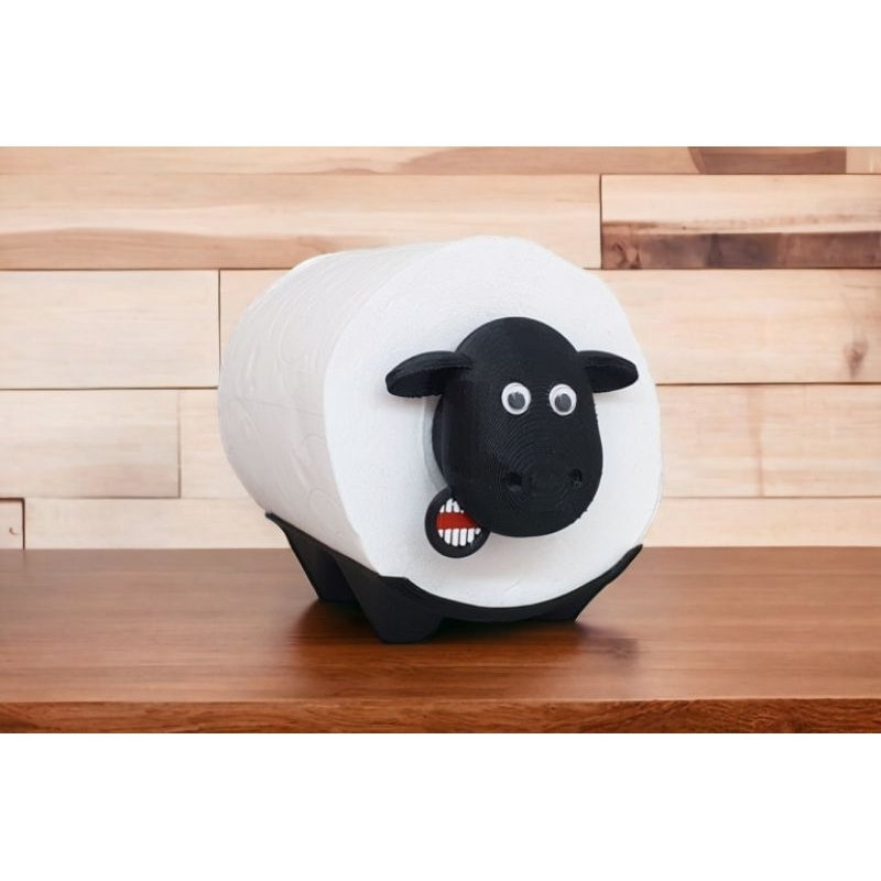 Suporte decorativo De Papel Higiênico Shaun Carneiro Monte o seu Kit. Presente, Decoração, Banheiro