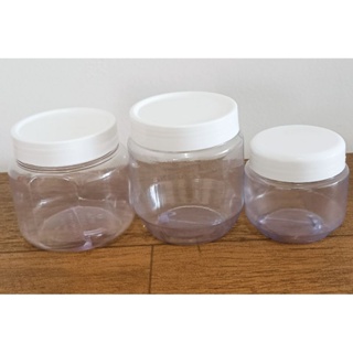 6 ou 12 Potes de plástico pet 120ml ou 250ml com detalhes tampa de rosca branca ou preta em Oferta na Shopee