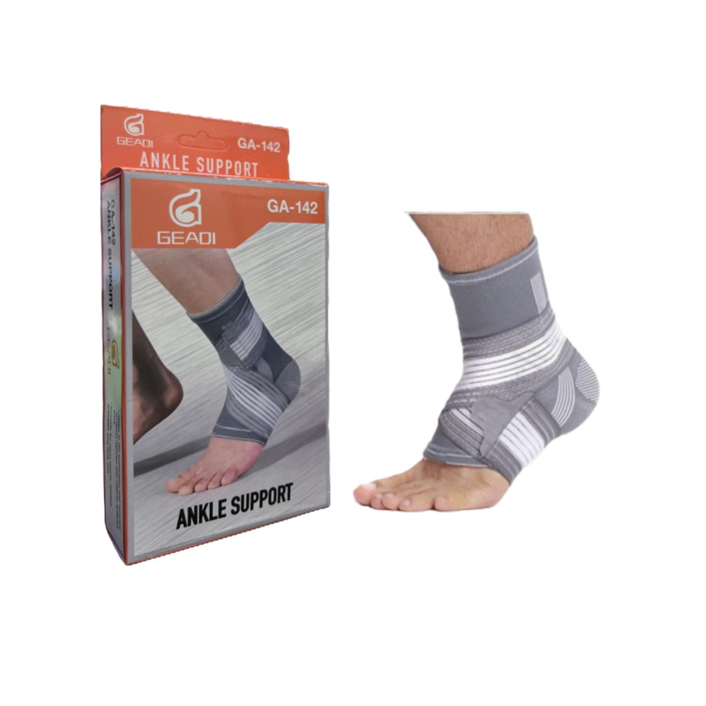 Tornozeleira ortopédica compressão estabilizada elástica/cinza GA142
