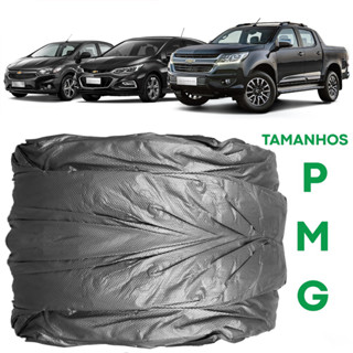 Capa Para Carro Tamanho P/M/G Proteção Do Sol Chuva & Poeira (Não Risca)