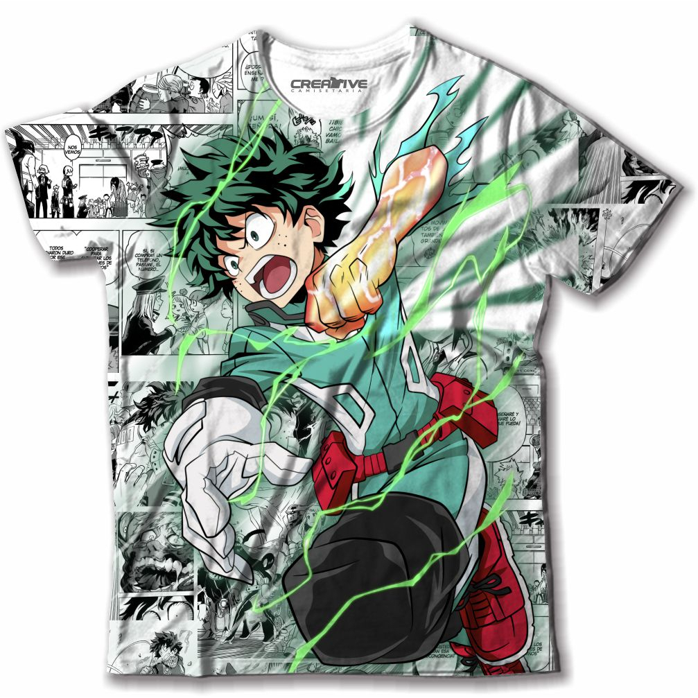 Camisa Camiseta My Hero Academia Anime Izuku Midoriya