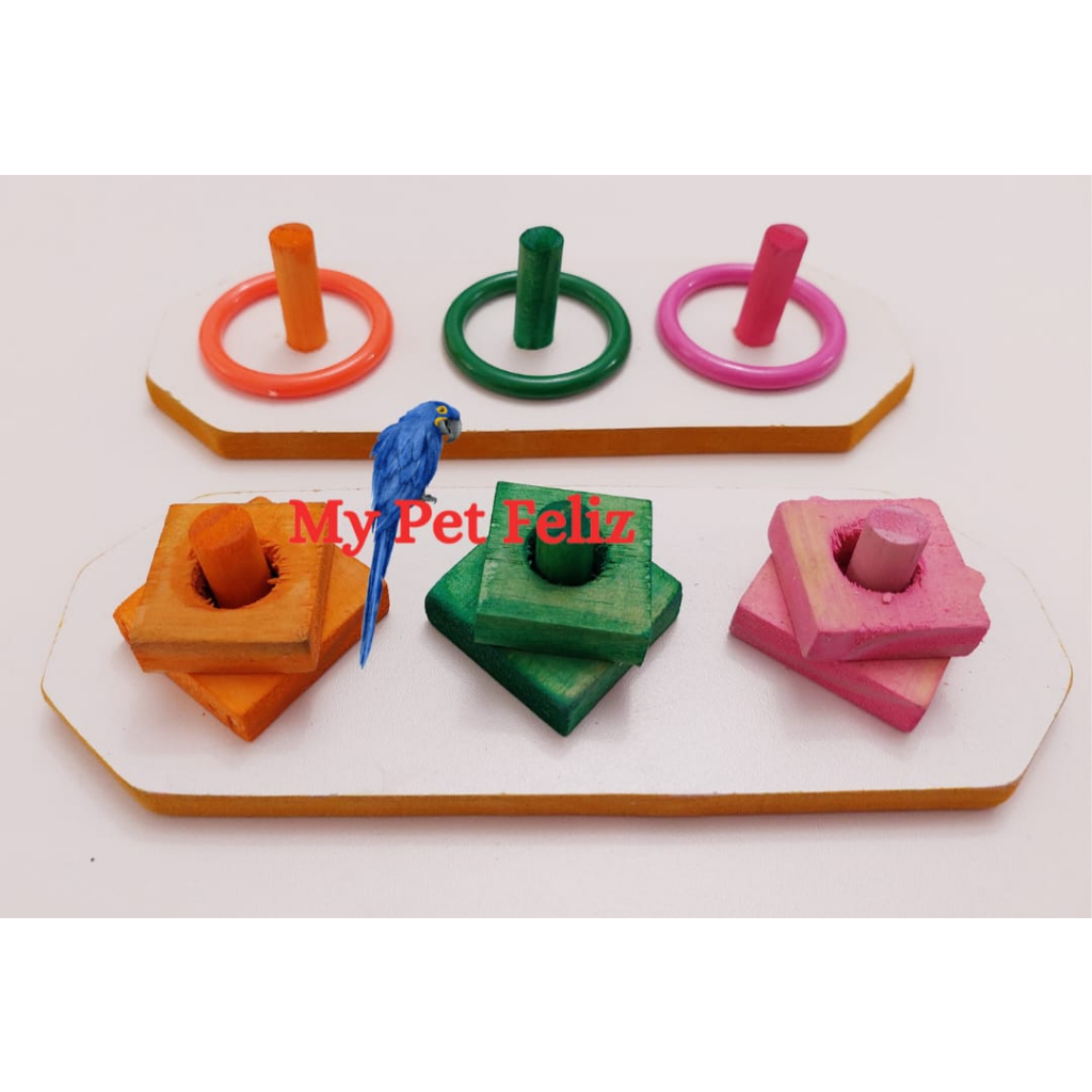Brinquedo para calopsita - cognitivo para calopsita - brinquedo para papagaio - brinquedo interativo calopsita - brinquedo interativo papagaio (cor2)