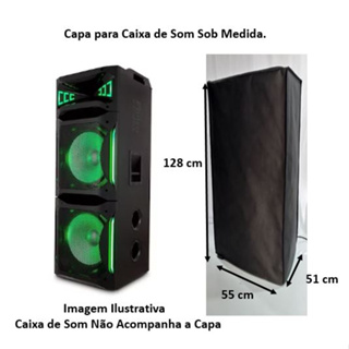 Capa Para Caixa De Som Sob Medida 127x54x51 cm Bonita Resistente e Antipoeira em Oferta na Shopee