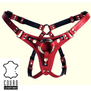 Cinta Peniana Strapon Cintaralho Couro Inversão Cinta Penis Vermelho Reforçada Ajustável Pegging em Oferta na Shopee