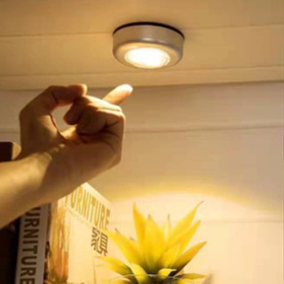 1 Luminária De 3 LEDs Adesiva Forte Emergência Luz De Parede Touch De Segurança Para Corredor Armário
