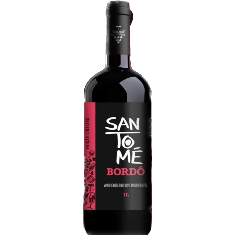 Vinho Tinto de Mesa Santome Bordo Suave 1L