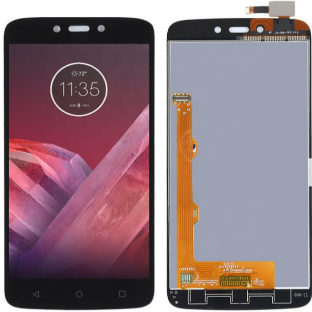 Tela Frontal Moto C Plus Xt1726 Xt1723 Display Lcd Touch Completo Motorola