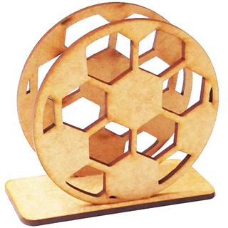 Kit 10 Porta guardanapo de mesa bola de futebol mdf cru lembrancinha festa esporte jogo jogador em Oferta na Shopee
