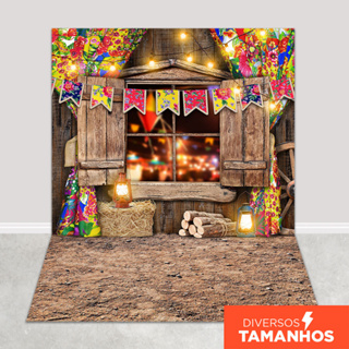 Fundo Fotográfico Celeiro Festa Junina Em Tecido FJN-144 em Oferta na Shopee