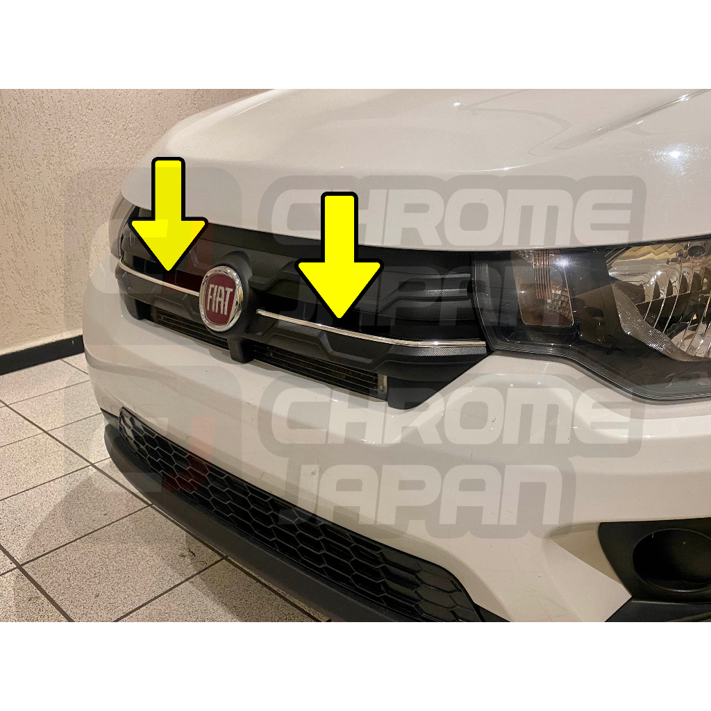 Friso Aplique Grade Dianteira Fiat Mobi em Oferta na Shopee