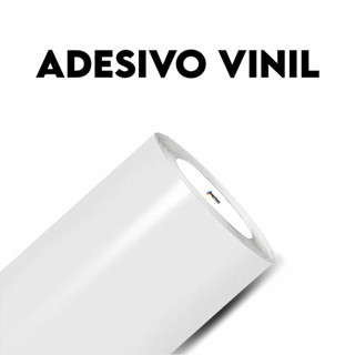 Adesivo Vinil Branco Brilho - Rolo com 5 Metros - Envelopamento - Recorte - Impressão