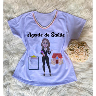Camisa Feminina profissão Agente de saúde