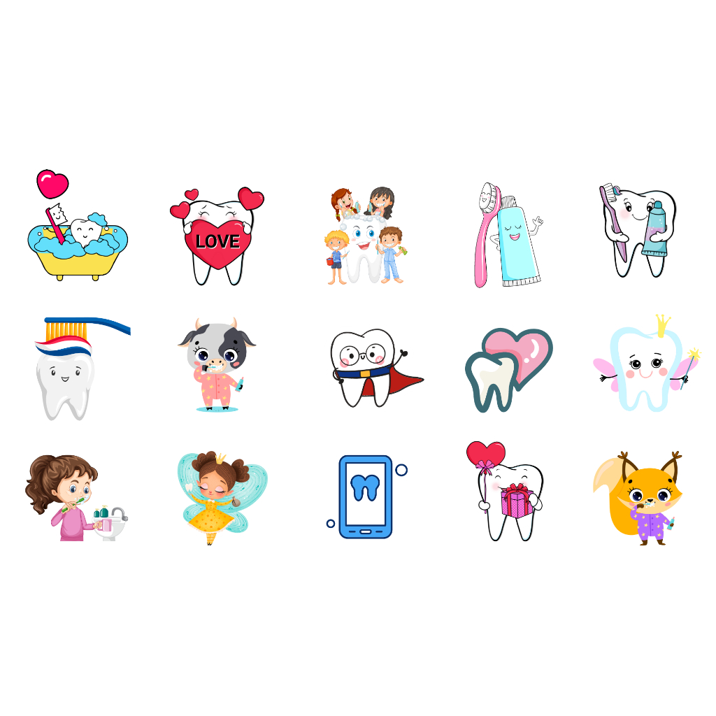 Tatuagem Odontológica 30 /60 / 120 Unidades