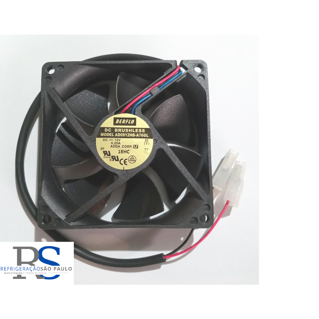Ventilador Cooler 12V P/ Geladeira Resfriar 18l/31l/100l Original