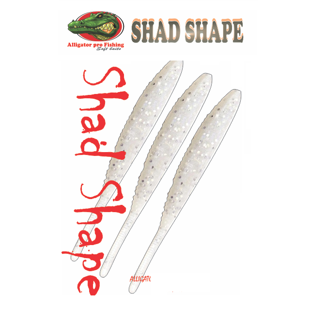 Isca Alligator Shad Shape 6cm - 1,9g - 15und