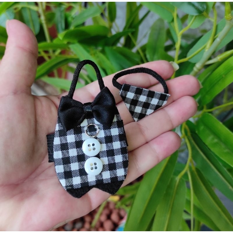 roupa pet guia de passeio + bandana + alça para hamster anão russo, rato Twister, gerbil, hamster sírio e calopsita