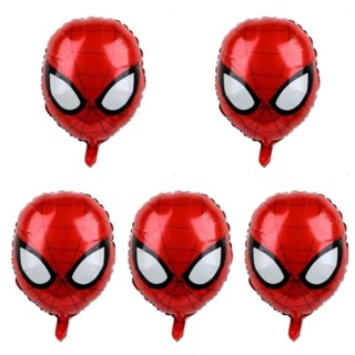 kit C/5 Balões Metalizado Homem Aranha 50Cm