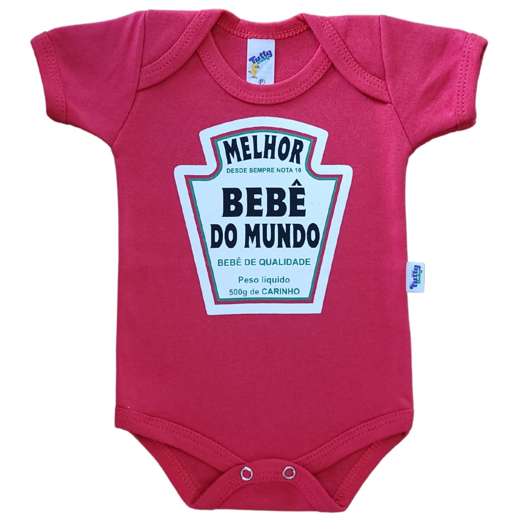 Body Bebê Catchup Melhor Bebê do Mundo Ketchup Personagem Recém Nascido Bori Bore 100% Algodão Roupa Bebê — R$ 24,90 em Shopee