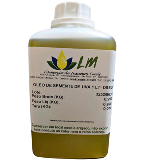 Distriol - óleo Vegetal Semente De Uva 1 Litro - sem conservantes em Oferta na Shopee