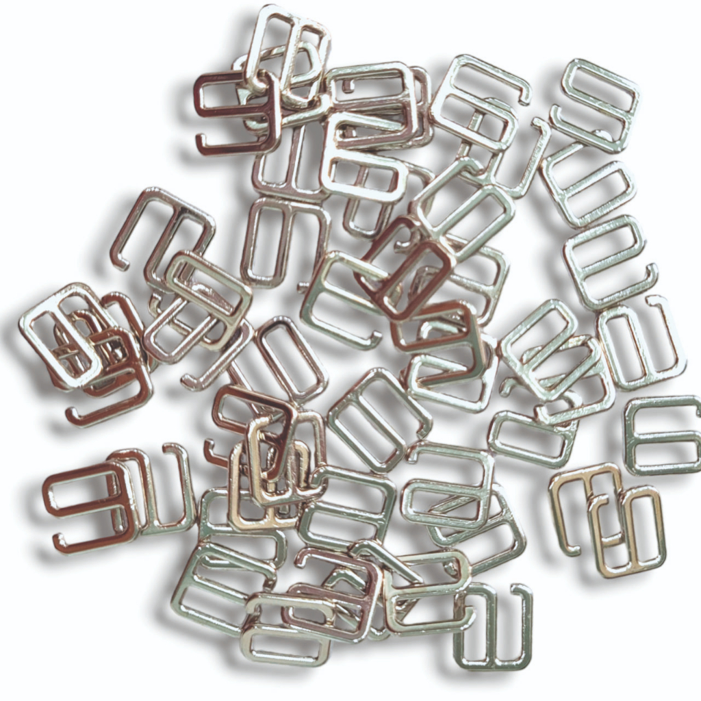 Gancho de 07 mm de metal para alças Pacote de 100 unidades por cor vestido feminino