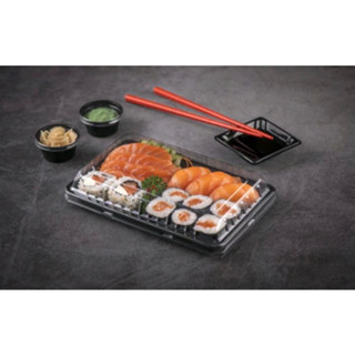 10 embalagens para Sushi Combinado 03 com tampa
