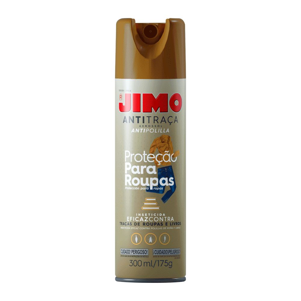 Jimo Anti Traça Aerosol 300ml Repele Traças em Oferta na Shopee