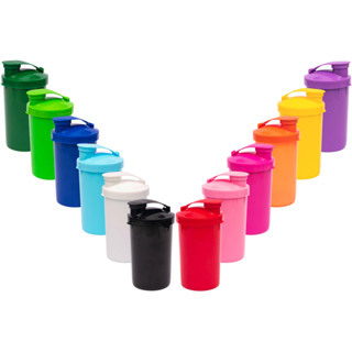 Kit 10 - Copo Short Drink 200ml cores fechadas com tampa flip (shake)