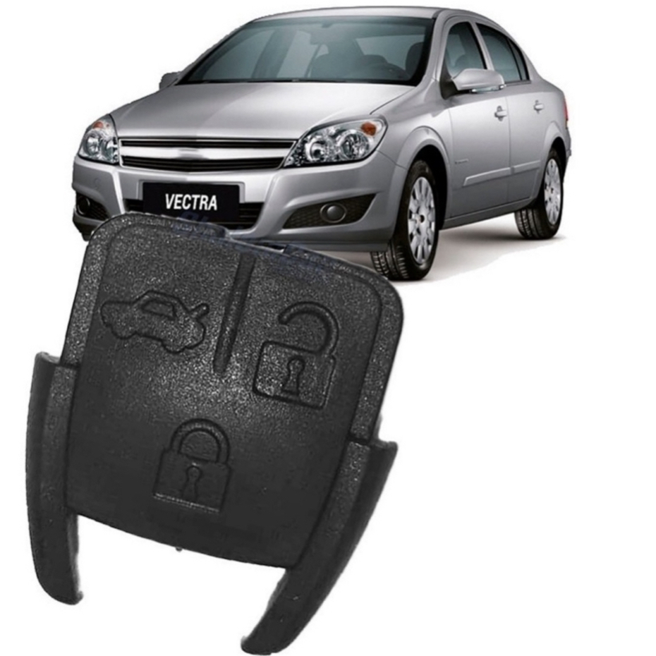 Capa superior do Telecomando Controle alarme da Chave Vectra Novo 2006 a 2012 GT GTx GT-X - parte frontal