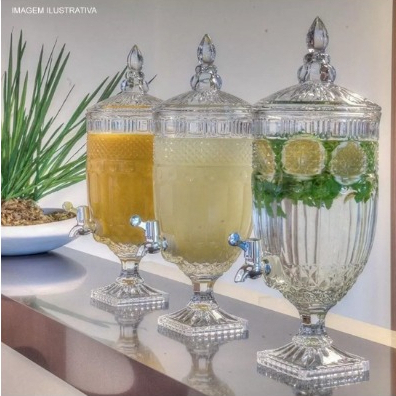 Suqueira Dispenser Drink Agua Aromatizada Festa 4,9 Litros Hauskraft