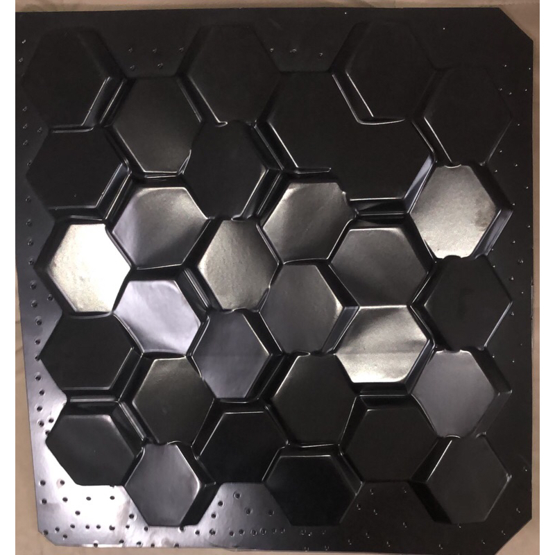 Forma Em ABS 1mm Gesso/cimentício 3d (colmeia) 45x45cm