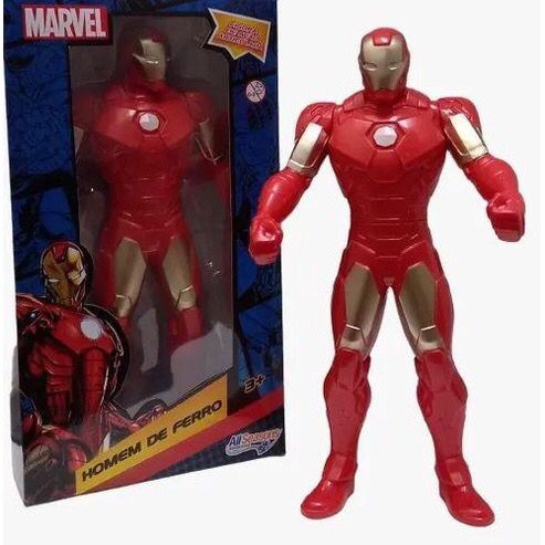 Boneco Homem de Ferro Brinquedo Articulado Super-herói Iron Man Marvel All Seasons Colecionável