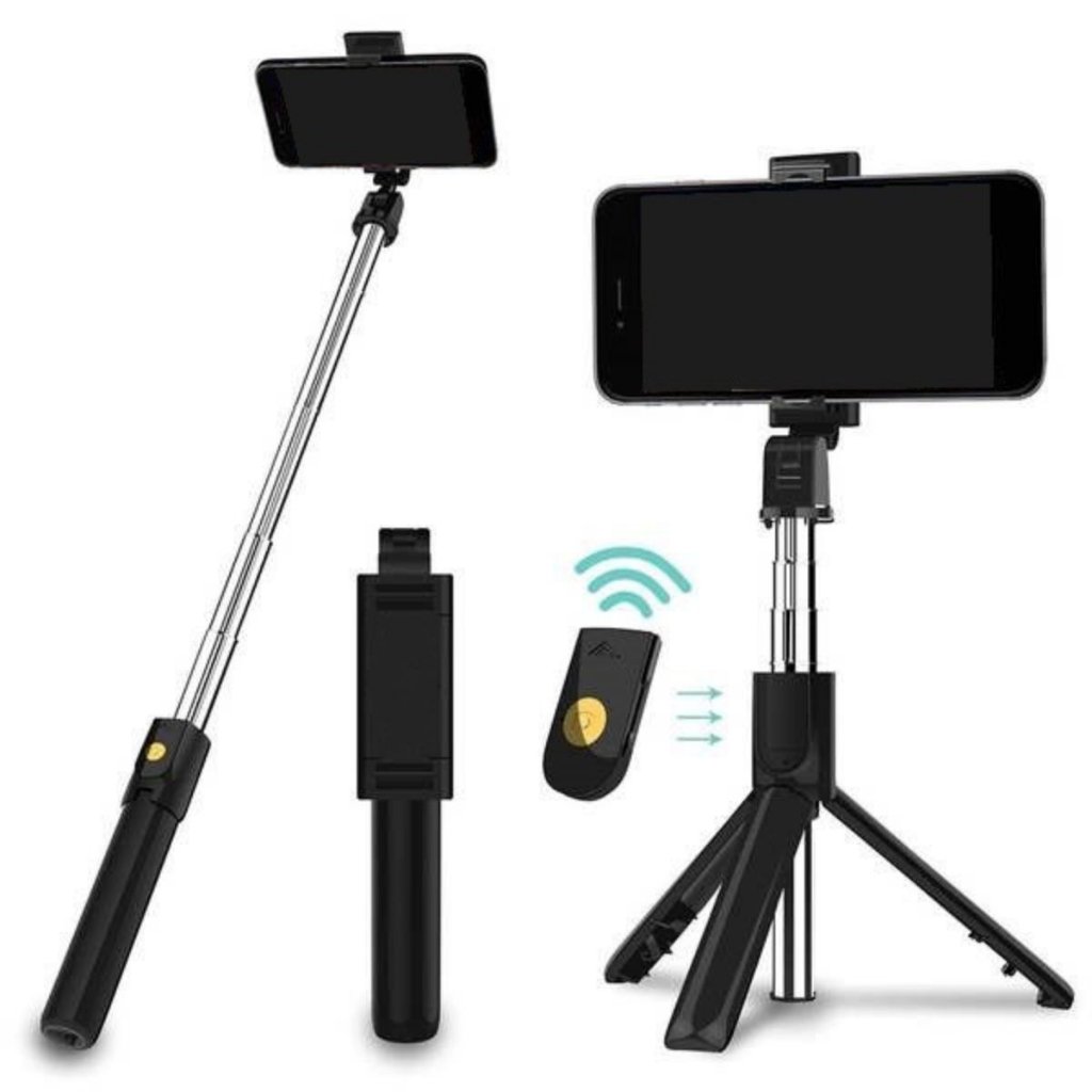 Bastão Pau de Selfie Bluetooth Retrátil Suporte Tripé Para Celular CH0466