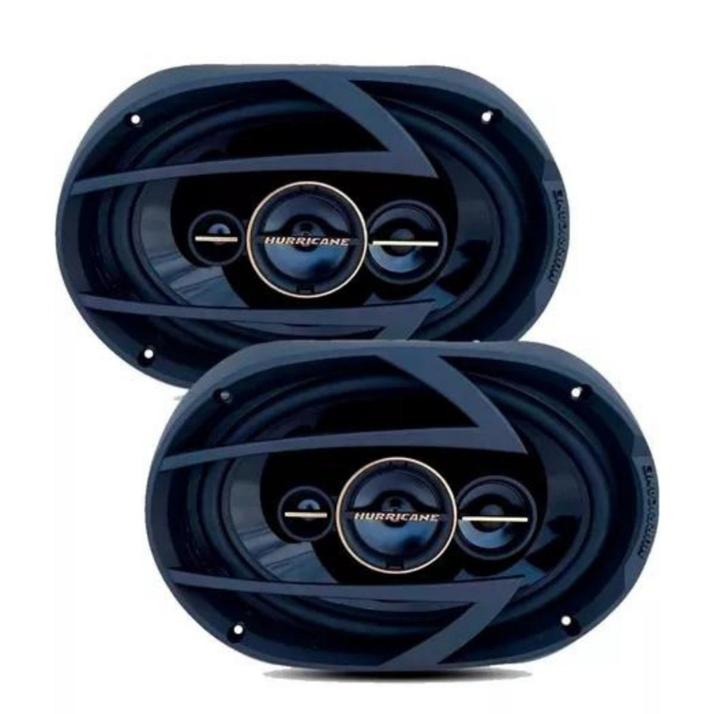 Par Alto Falante 6x9 Aurum Hurricane A69q Preto 260w Rms em Oferta na Shopee