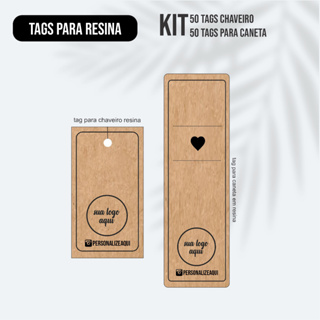Kit tag para resina epóxi - Tag para chaveiro e caneta em Oferta na Shopee