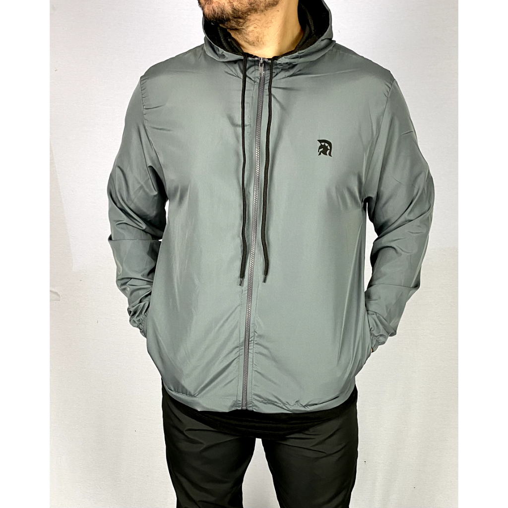 Corta Vento para Treino Impermeável Spartan Forro no Capuz