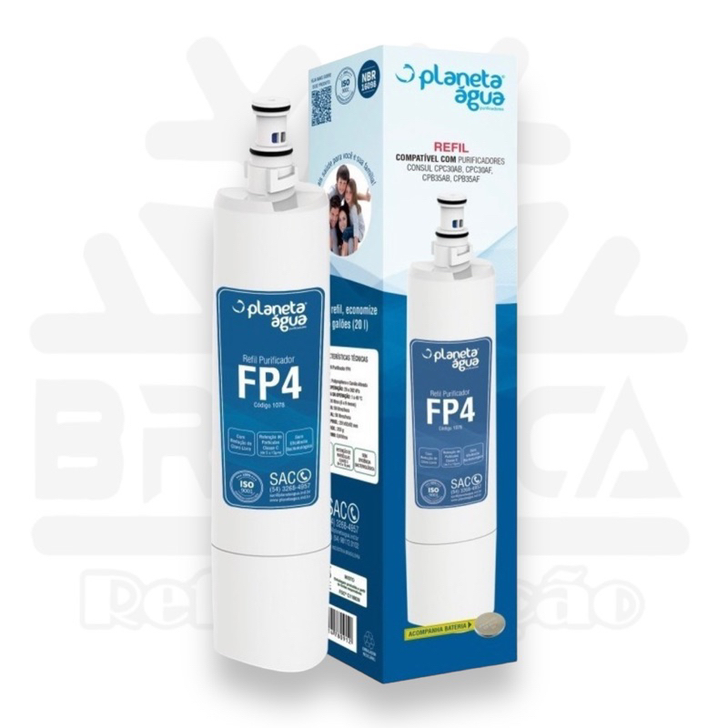 Refil Filtro Fp4 Para Purificador Consul Facilite Bem Estar Cpc30 Cpb35 Cpb36 Cix01ax Cpc31 Cpb34 Cix06ax
